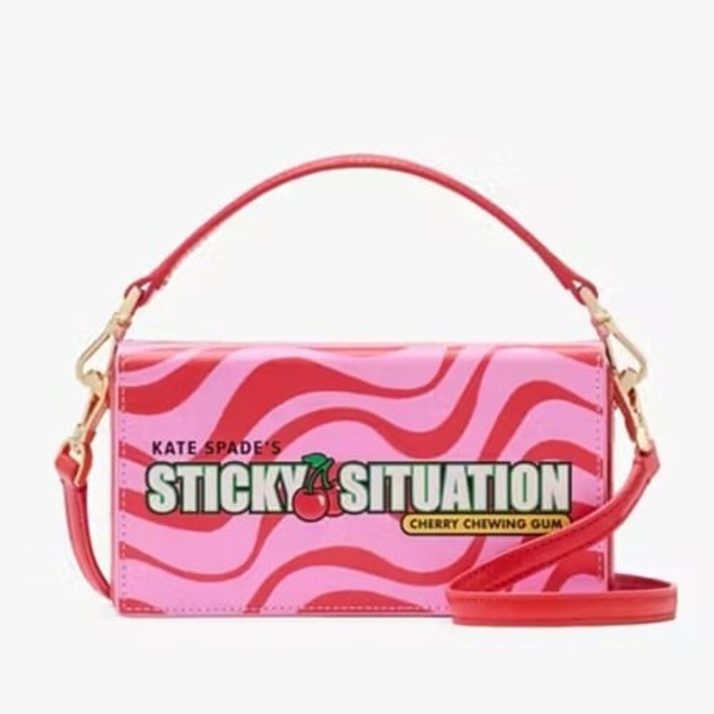 KATE SPADE Treat Yourself 3d Bubblegum Convertible Crossbody KK212